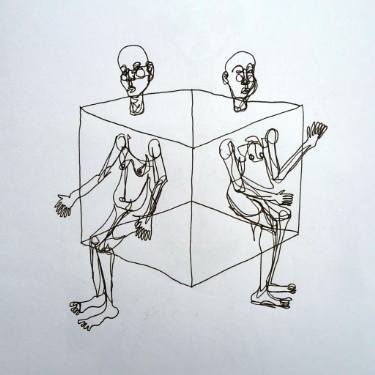 375x375 Ice Cube Drawing By Madalina Ionescu Saatchi Art - Ice Cube Sketch