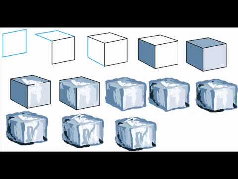 480x360 How To Draw An Ice Cube Easy Simple Step By Step Drawing Tutorial - Ice Cube Sketch