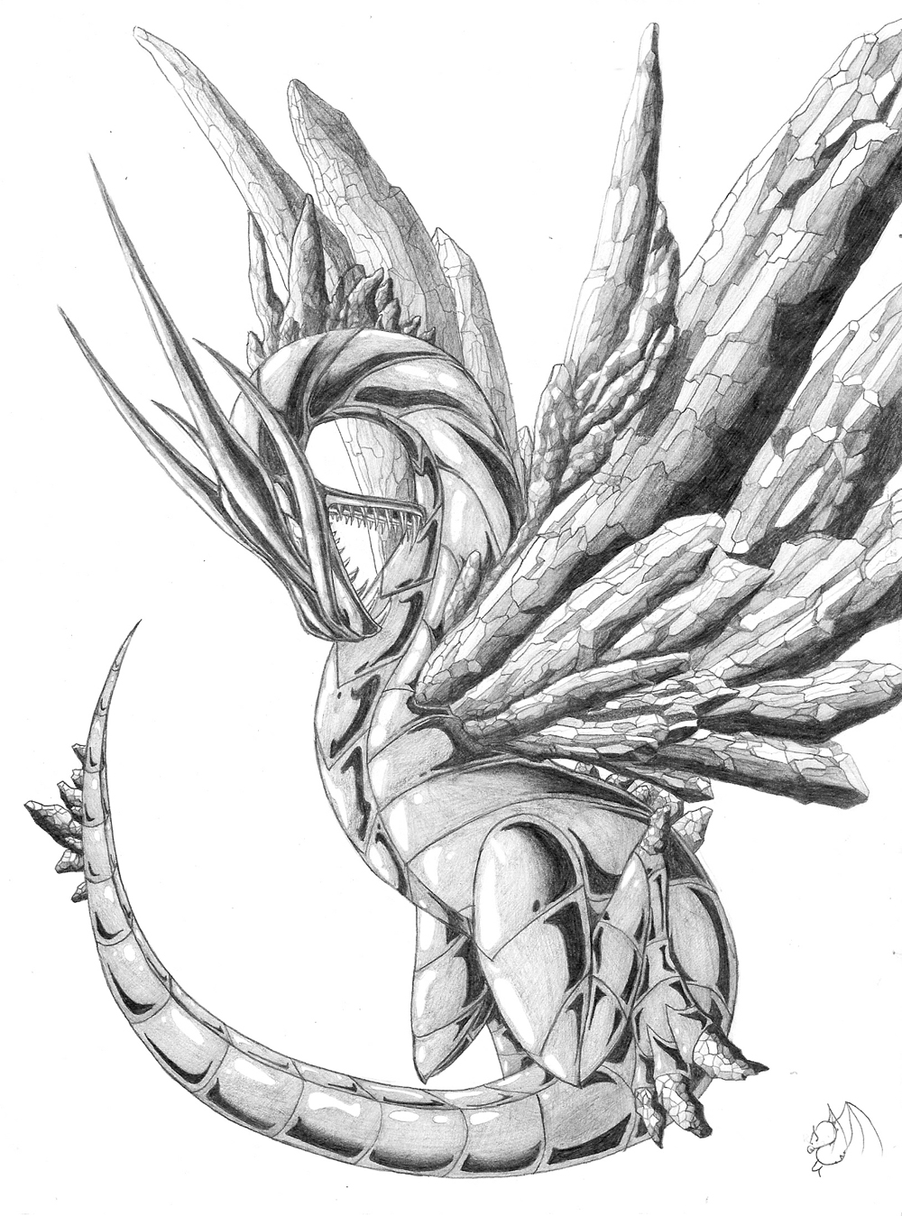 1000x1348 Metal Ice Dragon Weasyl - Ice Dragon Sketch