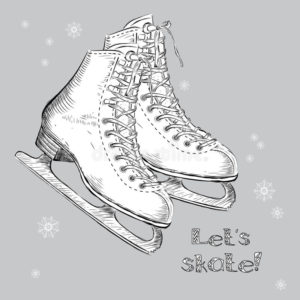300x300 Freestyle Sessions White Rose Figure Skating Club - Ice Skating Sketch