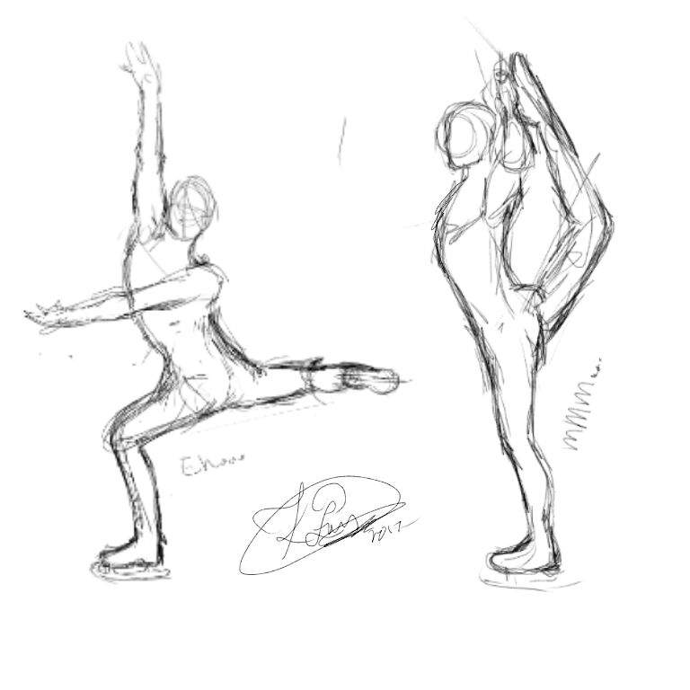 768x768 Ice Skating Anatomy Yuri On Ice Amino - Ice Sketch