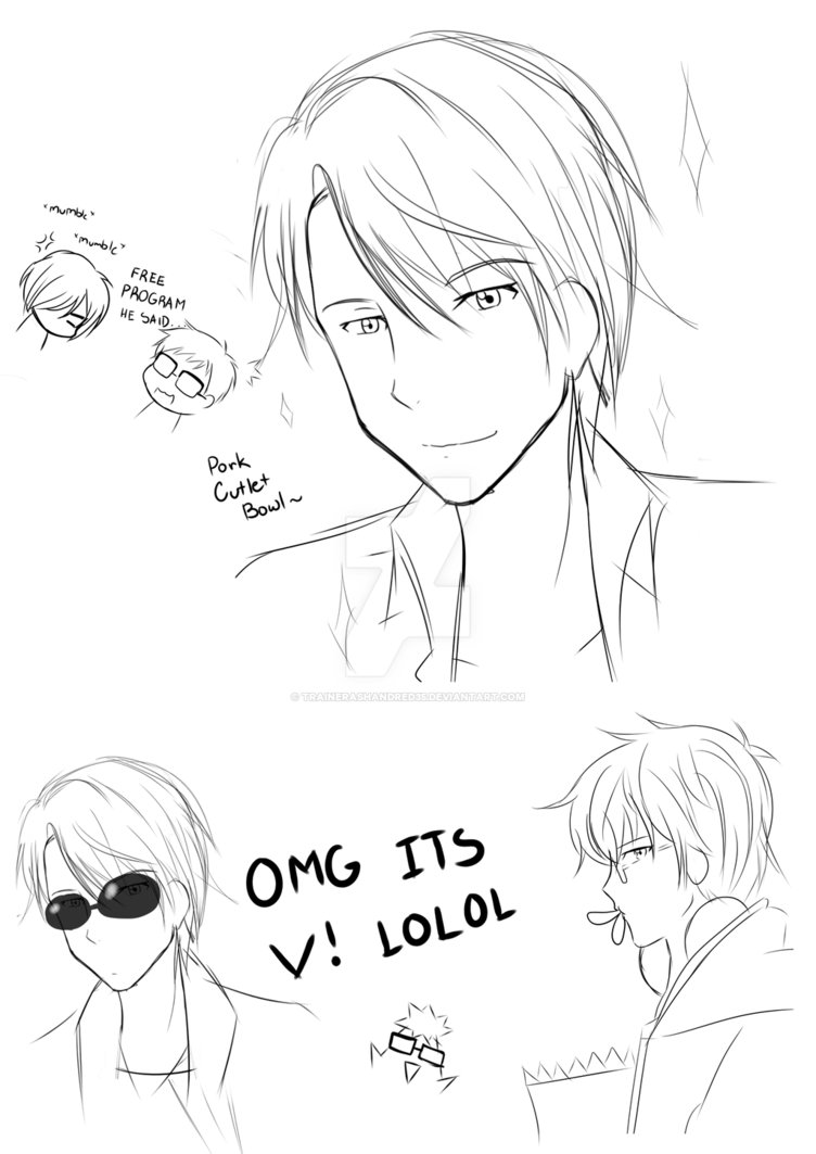 752x1063 Yuri On Ice And Mm Sketch Dump By Trainerashandred35 - Ice Sketch