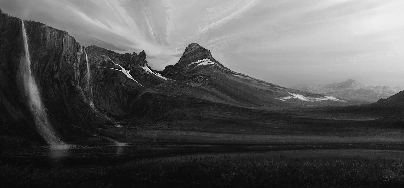 1300x605 Iceland Witch Valley Sketch 4 By Andrekosslick - Iceland Sketch