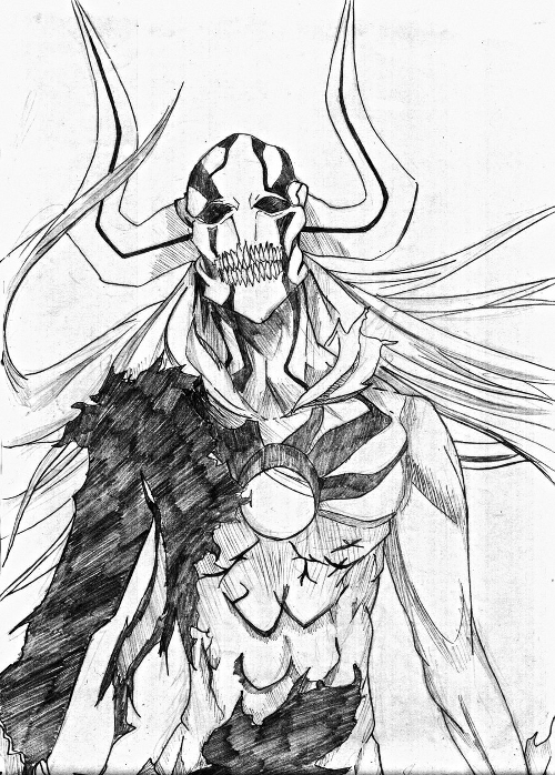 500x698 Randall Degges - Ichigo Hollow Sketch