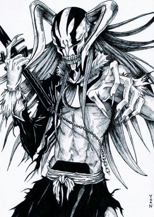 Ichigo Hollow Sketch at PaintingValley.com | Explore collection of ...