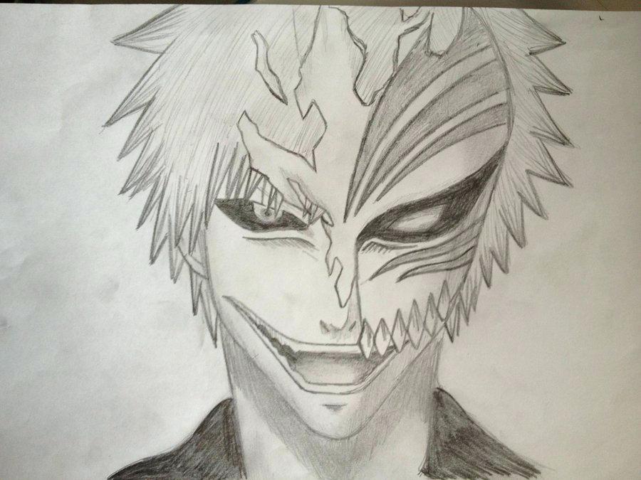 900x675 Coloriages Ichigo Coloring Pages Coloring - Ichigo Hollow Sketch