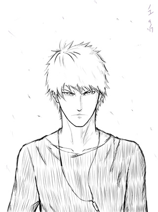 320x429 Ichigokurosaki Drawings On Paigeeworld. Pictures Of Ichigokurosaki - Ichigo Kurosaki Sketch