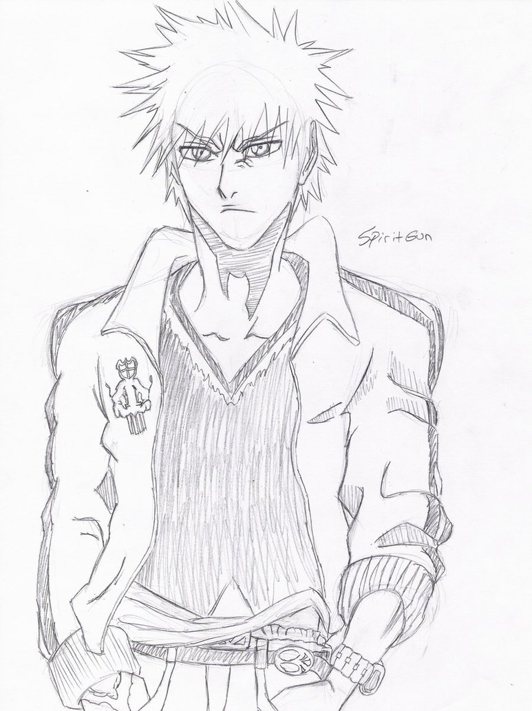 773x1034 Ichigo Sketch By 5piritgun - Ichigo Sketch