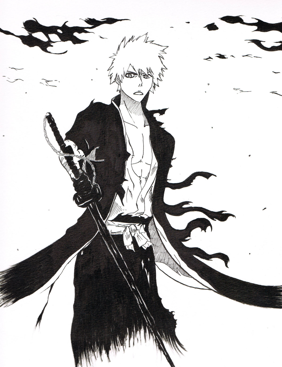 Ichigo Sketch at PaintingValley.com | Explore collection of Ichigo Sketch