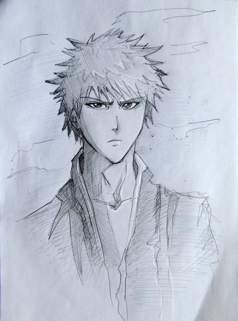 770x1038 Fast Ichigo Sketch By Jellyxbat - Ichigo Sketch
