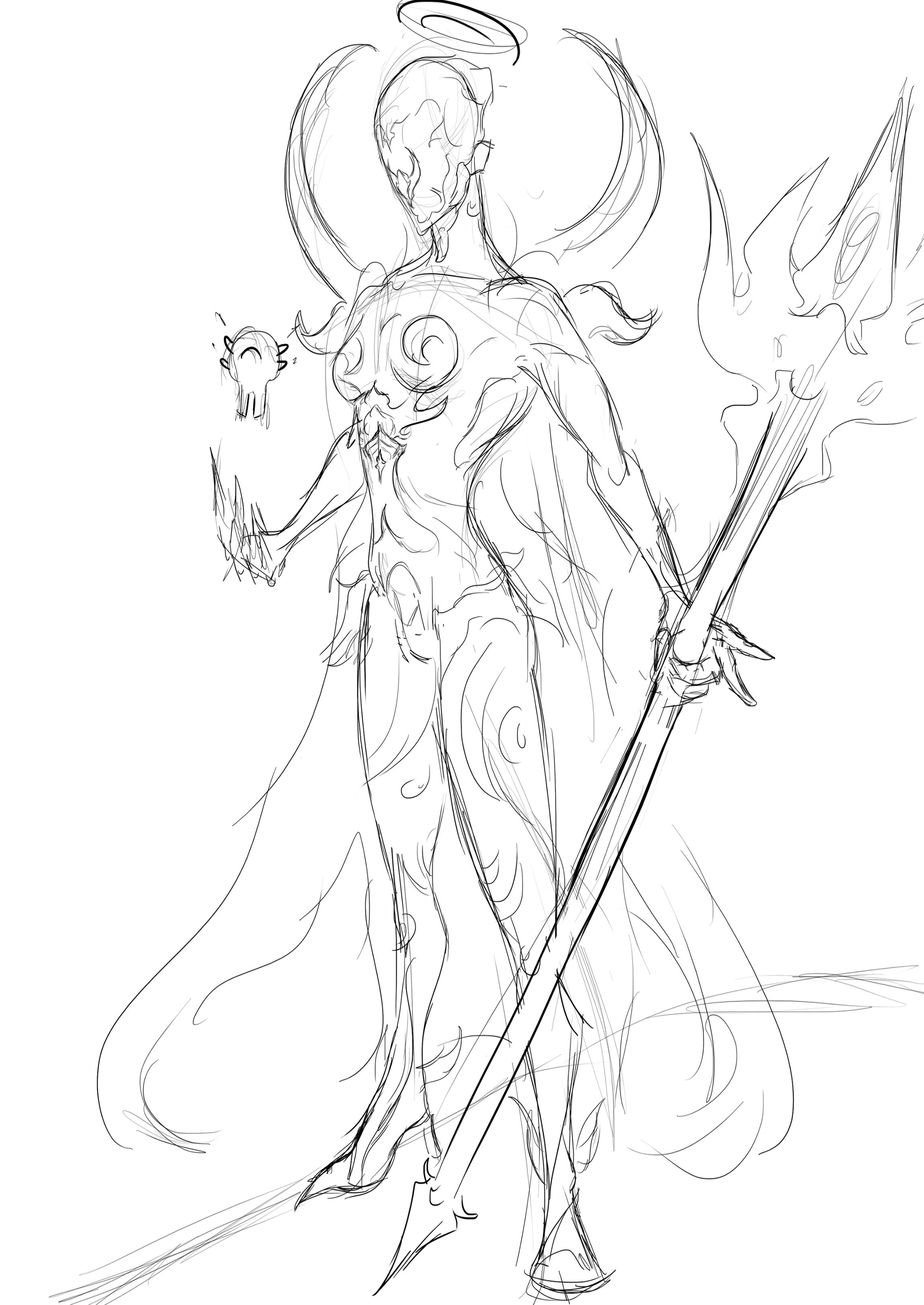 2295x3240 Mystic. (Warframe Idea Sketch) - Idea Sketch