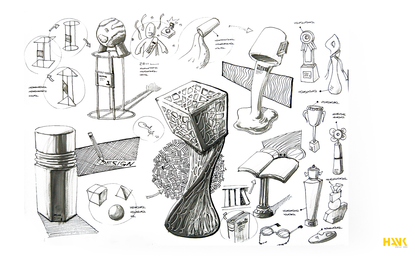 1400x868 Prize Cup Idea Sketch On Behance - Idea Sketch