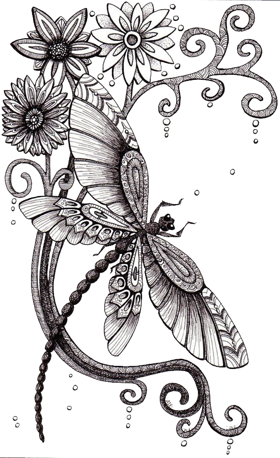550x900 Drawing Dragonfly Art Idea Sketch - Idea Sketch