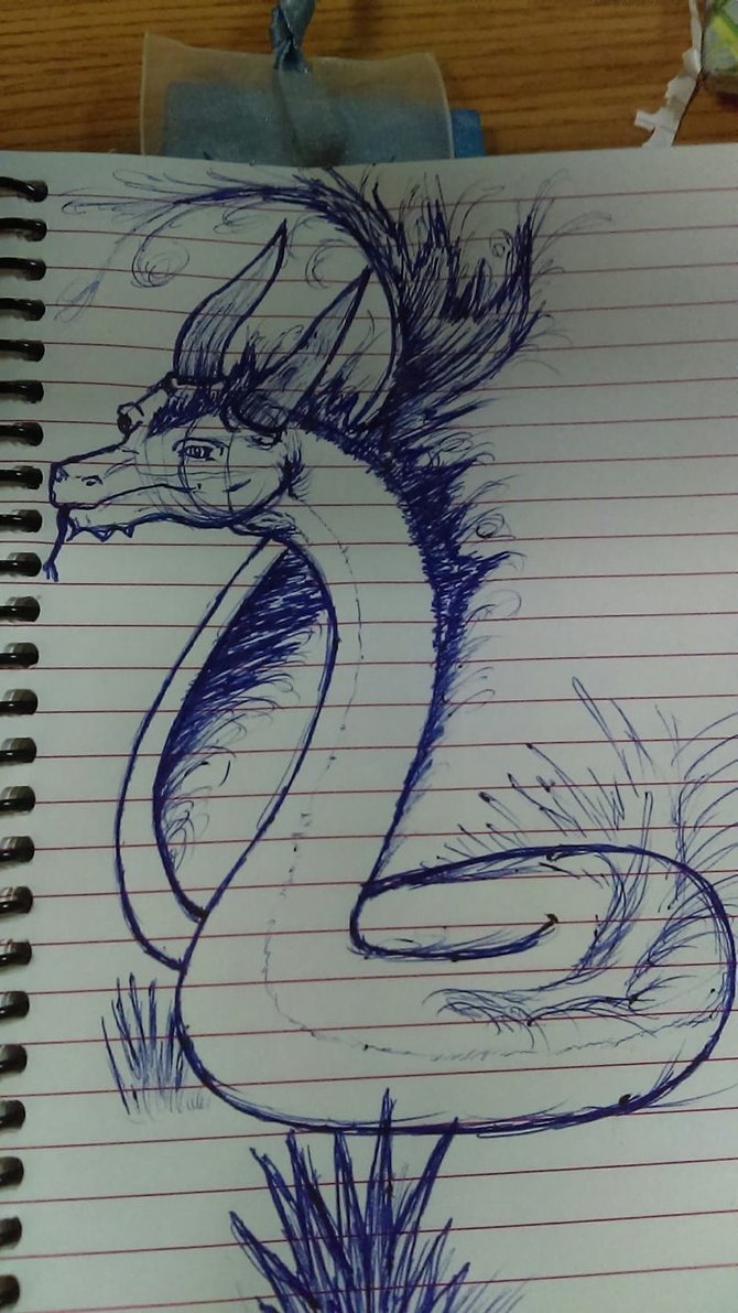 670x1191 Sketch Ideal Of Jungle Serpent Dragon. (2) By Kerilunakeh On - Ideal Sketch