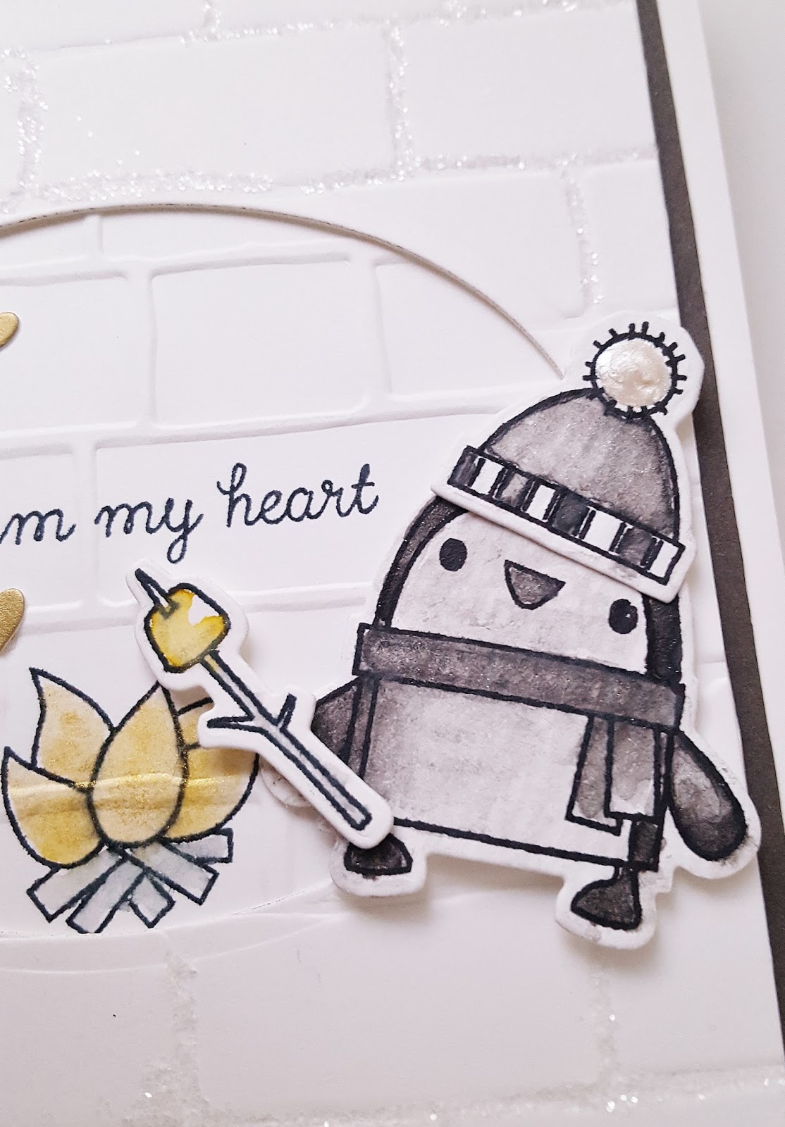 1114x1600 Gingham Girl Penguin Sketch - Igloo Sketch