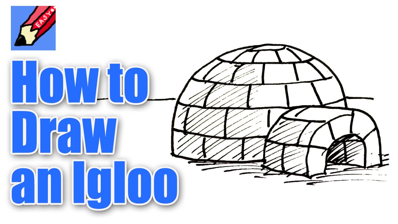 1280x720 How To Draw An Igloo Real Easy - Igloo Sketch