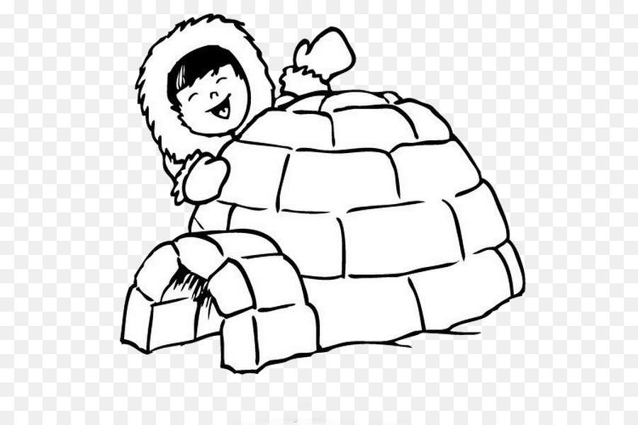 900x600 North Pole Drawing South Pole Photography - Igloo Sketch