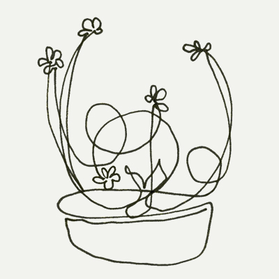 400x400 Ikebana Inspired - Ikebana Sketch