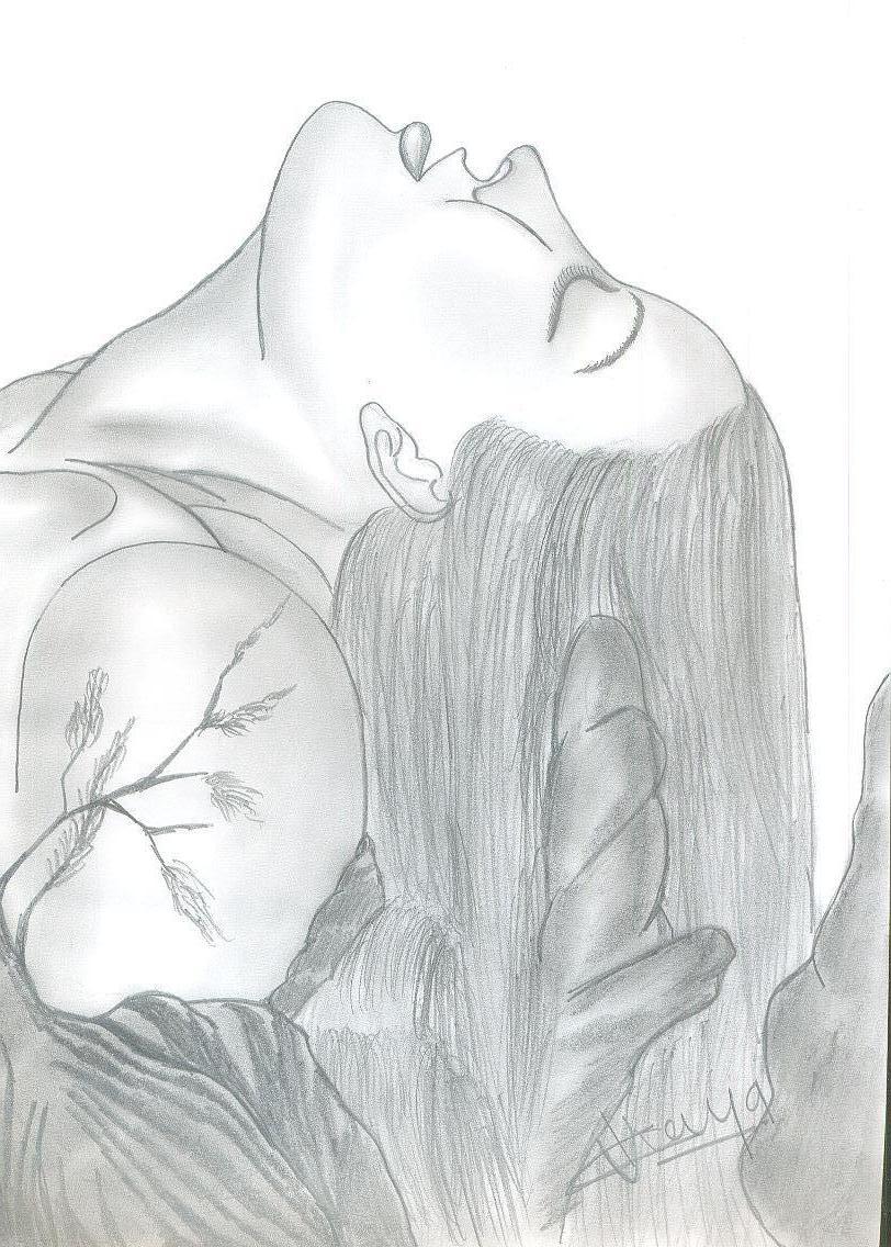 812x1136 Pencil Sketch Of An Illusion Girl - Illusion Sketches