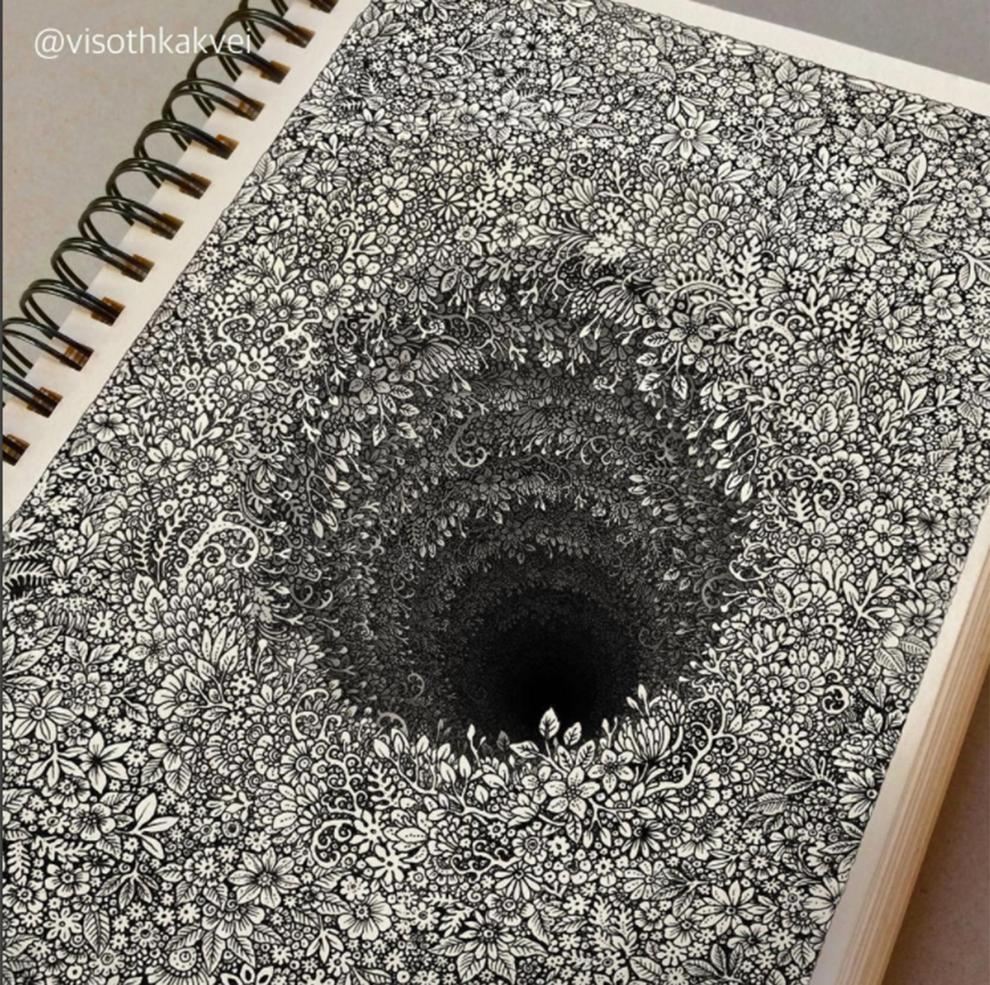 1440x1432 Sketchbook Doodles Create Surreal Optical Illusions - Illusion Sketches