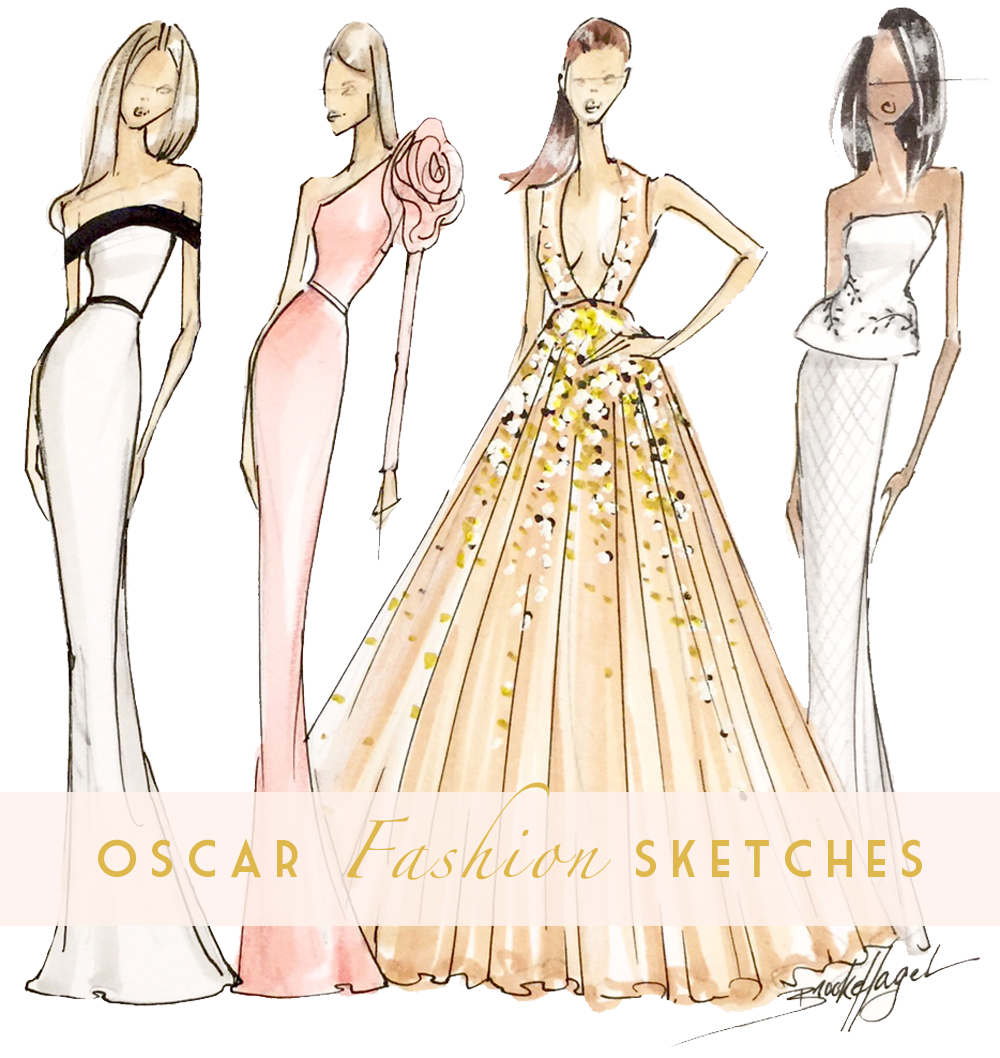 1000x1058 Fabulous Doodles Fashion Illustration Blog By Brooke Hagel Red - Illustrations Sketches