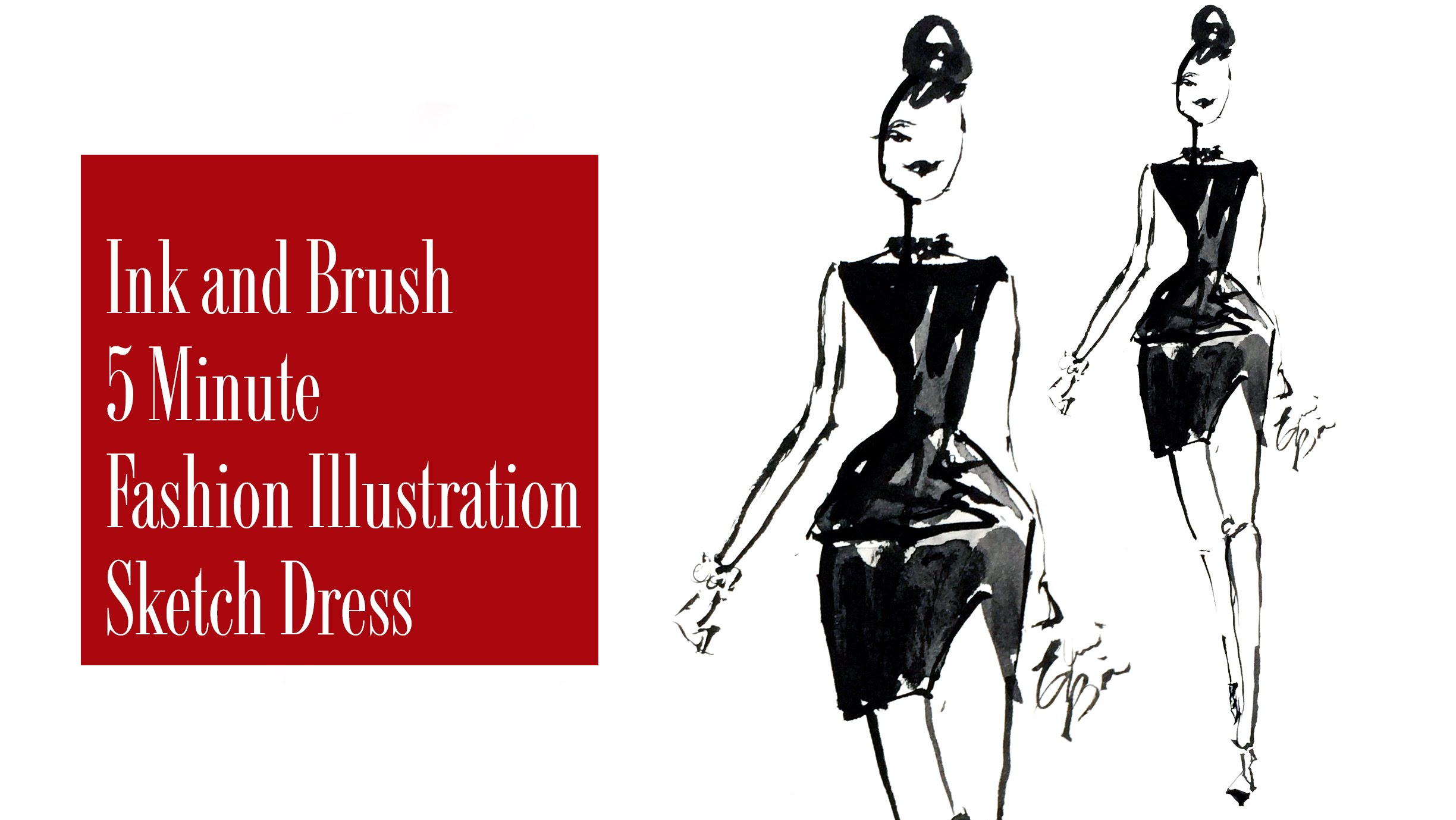 2448x1378 How To Sketch A Fashion Illustration For Beginners Balenciaga - Illustrations Sketches