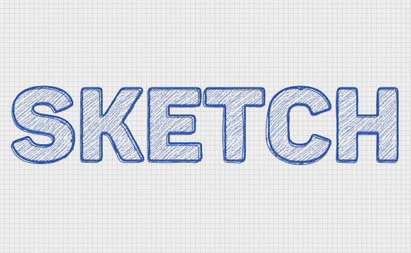 600x370 How To Create A Quick Sketch Text Effect In Adobe Photoshop - Illustrator Sketch Effect