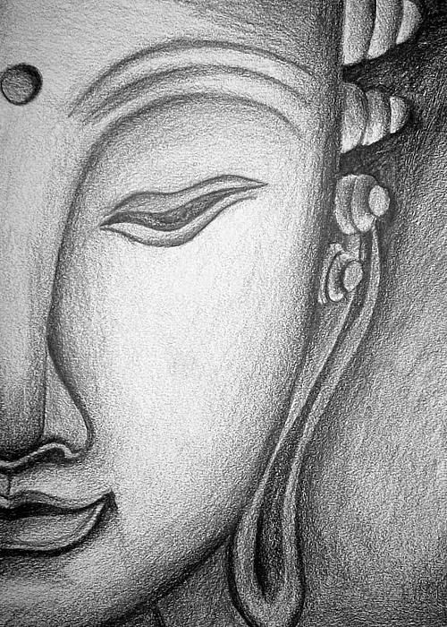 500x700 Gautam Buddha Pencil Sketch Hand Sketch .. - Image To Pencil Sketch