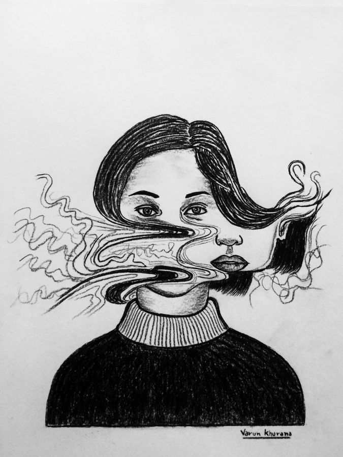 675x900 Charcoal Sketches Painting By Artist Varun Khurana - Images Charcoal Sketch