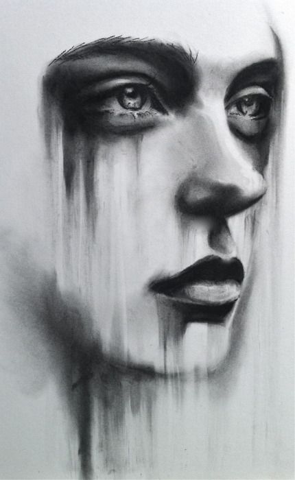 430x700 Charcoal Drawing By Kate Zambrano. I Love How The Downward - Images Charcoal Sketch