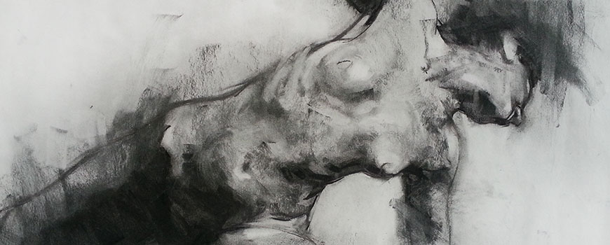 870x350 Contemporary Charcoals Damian Goidich - Images Charcoal Sketch