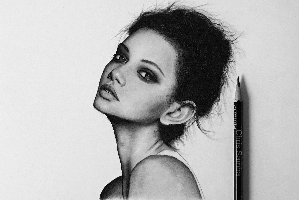 1200x801 Drawing A Face With Charcoal Pencils - Images Charcoal Sketch