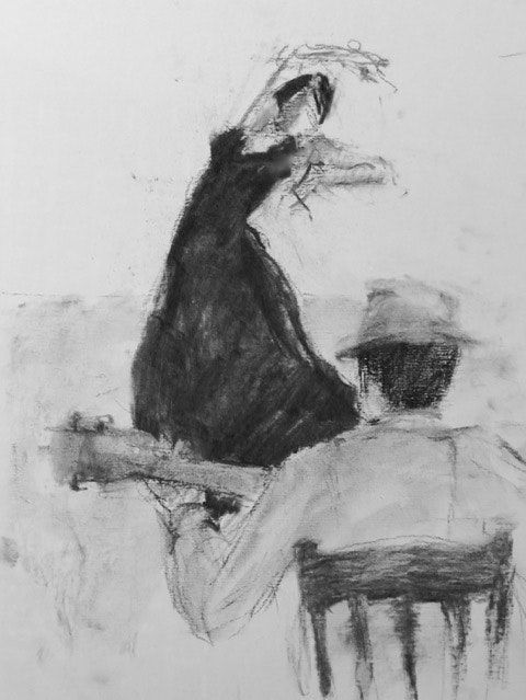 480x639 On My Easel - Images Charcoal Sketch