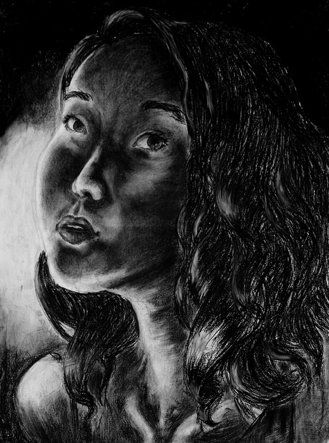 476x640 Supplies For Charcoal Drawing Clara Lieu - Images Charcoal Sketch