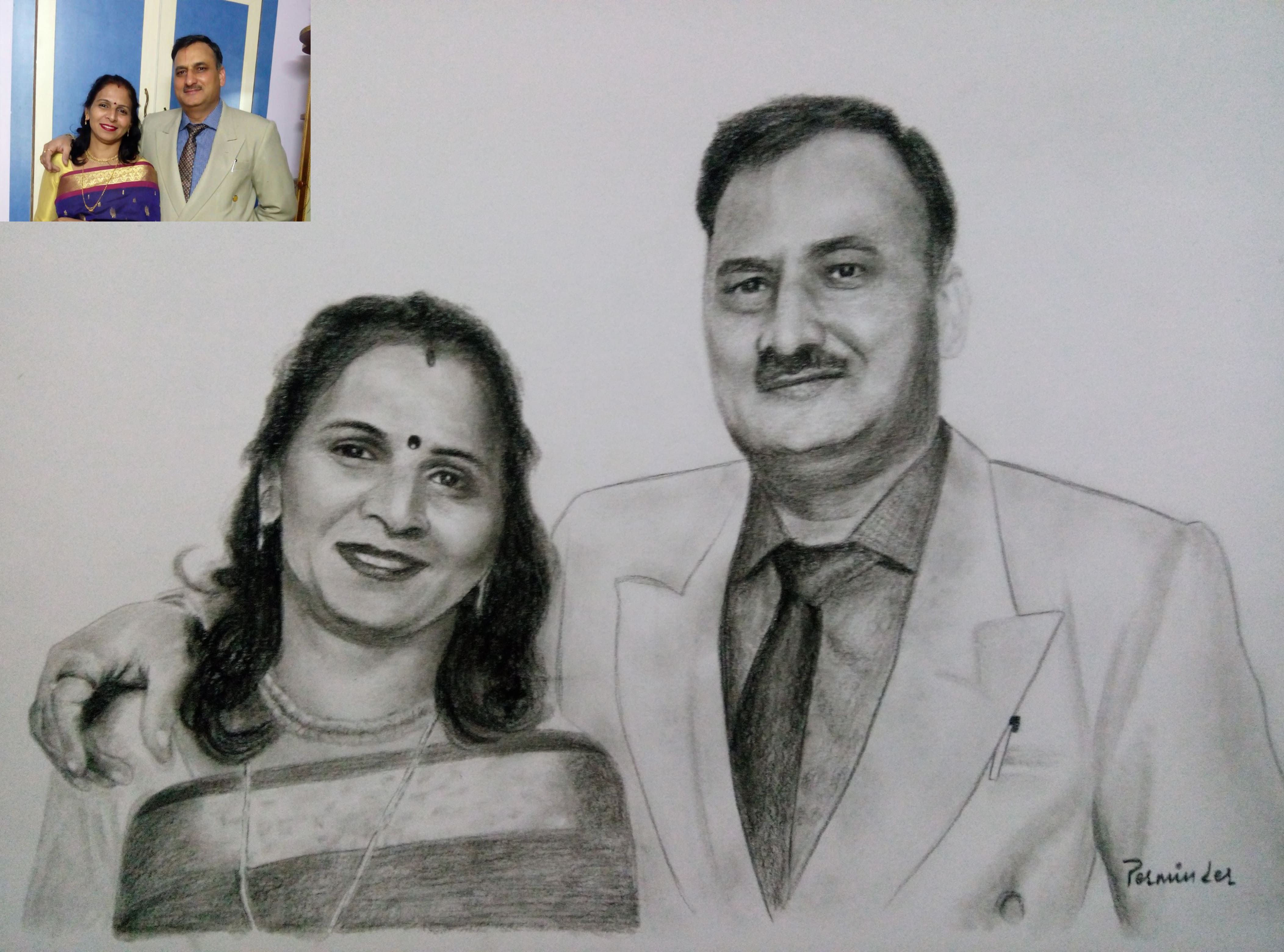 4208x3120 Buy Handmade Custom Charcoal Sketch Portrait Online - Images Charcoal Sketch