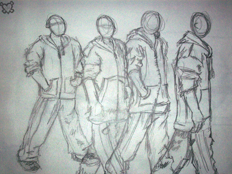 900x675 Sketch Of Walking Man By Imagine The Creation - Imagine Sketch