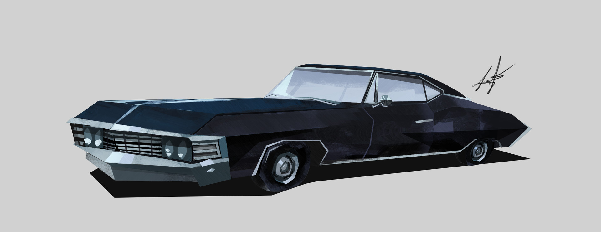 1920x744 Artstation - Impala Sketch