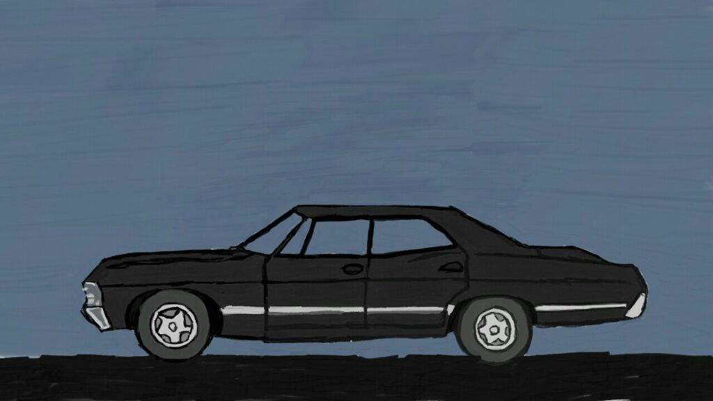 1024x576 Impala Drawing (Sketchwithwithout Filter) Supernatural Amino - Impala Sketch
