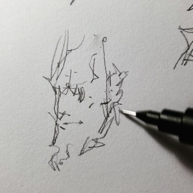 640x640 Improvisation With Music Lovely Head - Improvisation Sketch