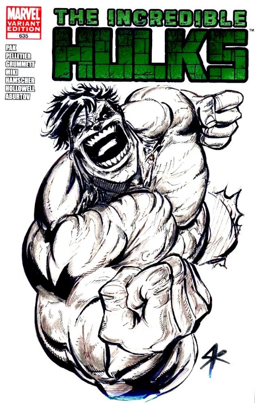 506x800 Incredible Hulk Blank - Incredible Hulk Sketch