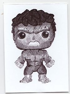 225x300 Aceo Ink Art Sketch Card Funko Pop Vinyl The Incredible Hulk Ebay - Incredible Hulk Sketch