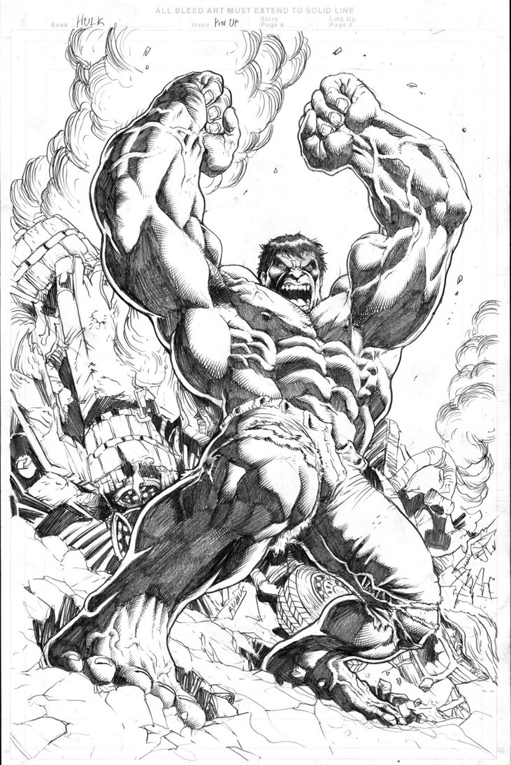 731x1094 The Incredible Hulk 2012 By Rubusthebarbarian - Incredible Hulk Sketch
