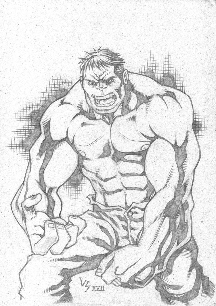 751x1064 The Incredible Hulk Sketch By Bruno Varanda - Incredible Hulk Sketch