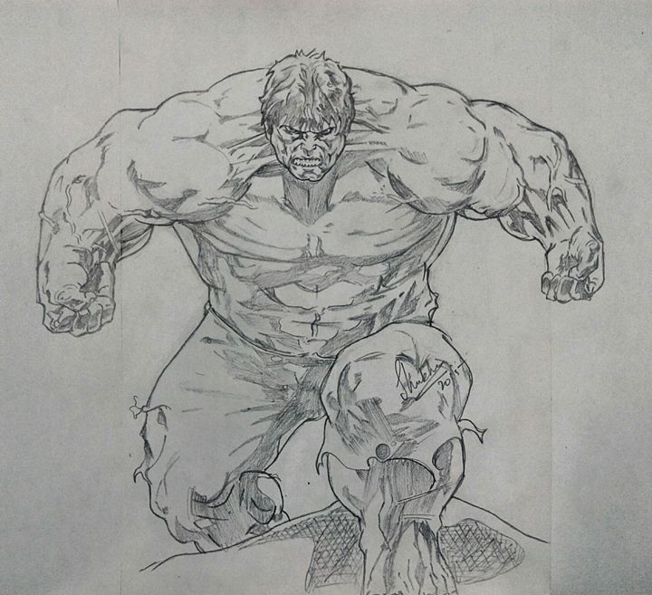 720x657 The Incredible Hulk - Incredible Hulk Sketch