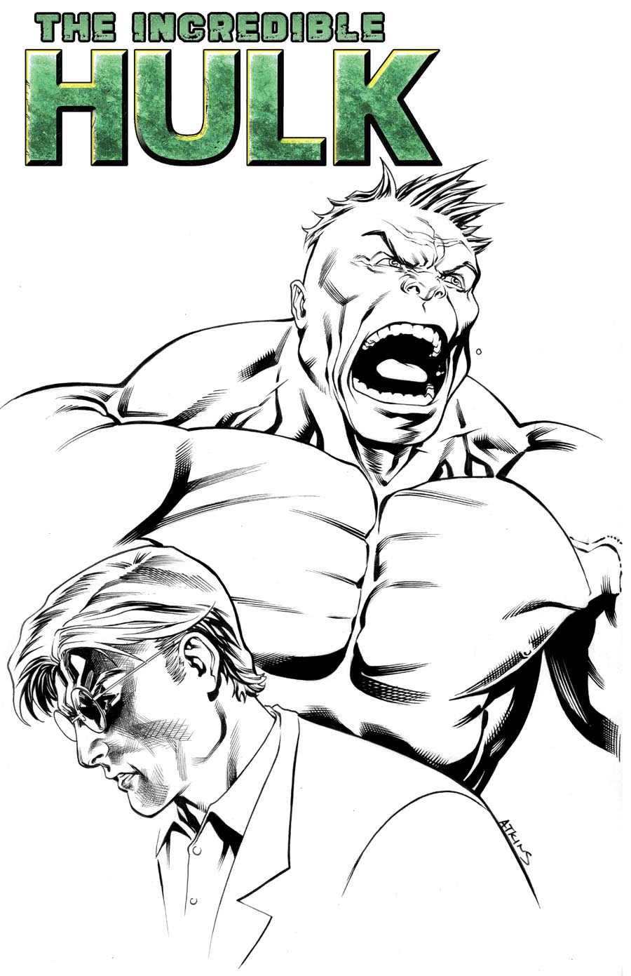 900x1391 Daily Sketch - Incredible Hulk Sketch
