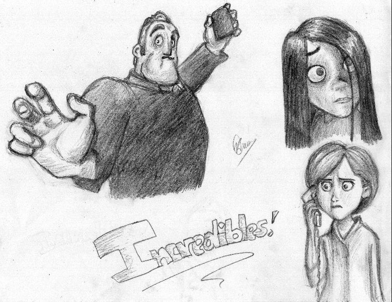 798x616 Incredibles - Incredible Sketches