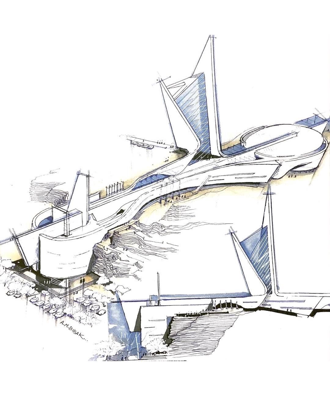 1080x1350 Architecture Hunter Incredible Sketch By @amir.m.bibak57 - Incredible Sketches