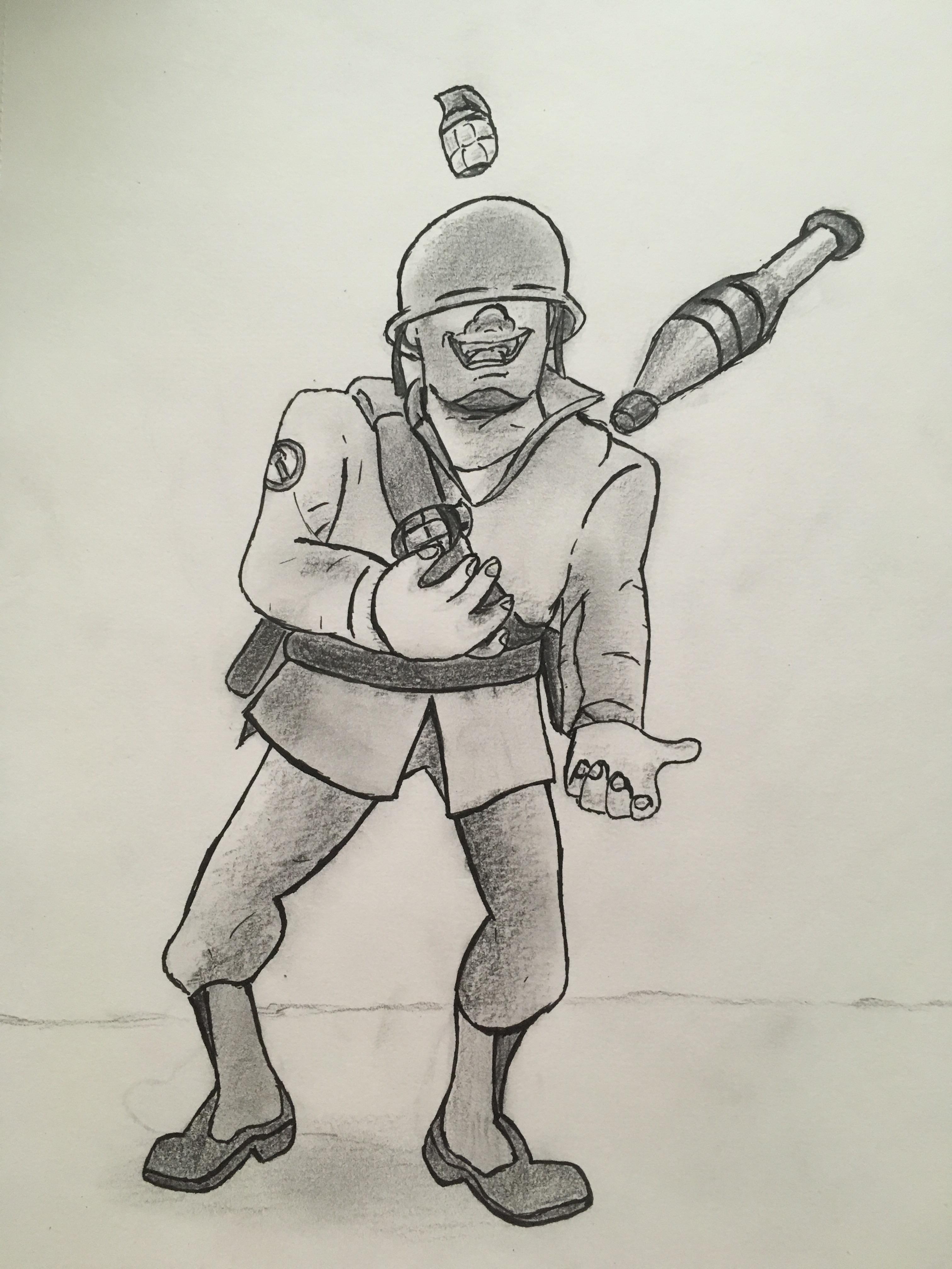 3024x4032 Happy Independence Day, Maggots! Soldier Sketch I Did For The 4th - Independence Sketch