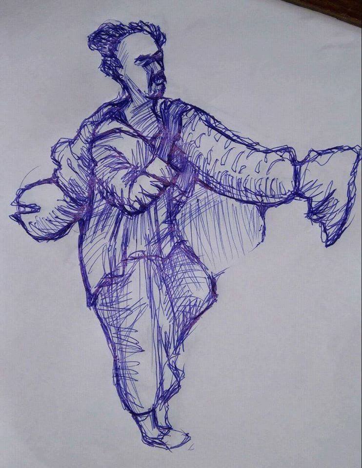 742x960 Alamgir Bozai On Twitter What A Sketch.... Celebrating 70 Years - Independence Sketch
