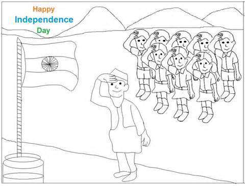 480x365 Best}} Independence Day Drawing Picture Ideas Competition Pics - Independence Sketch
